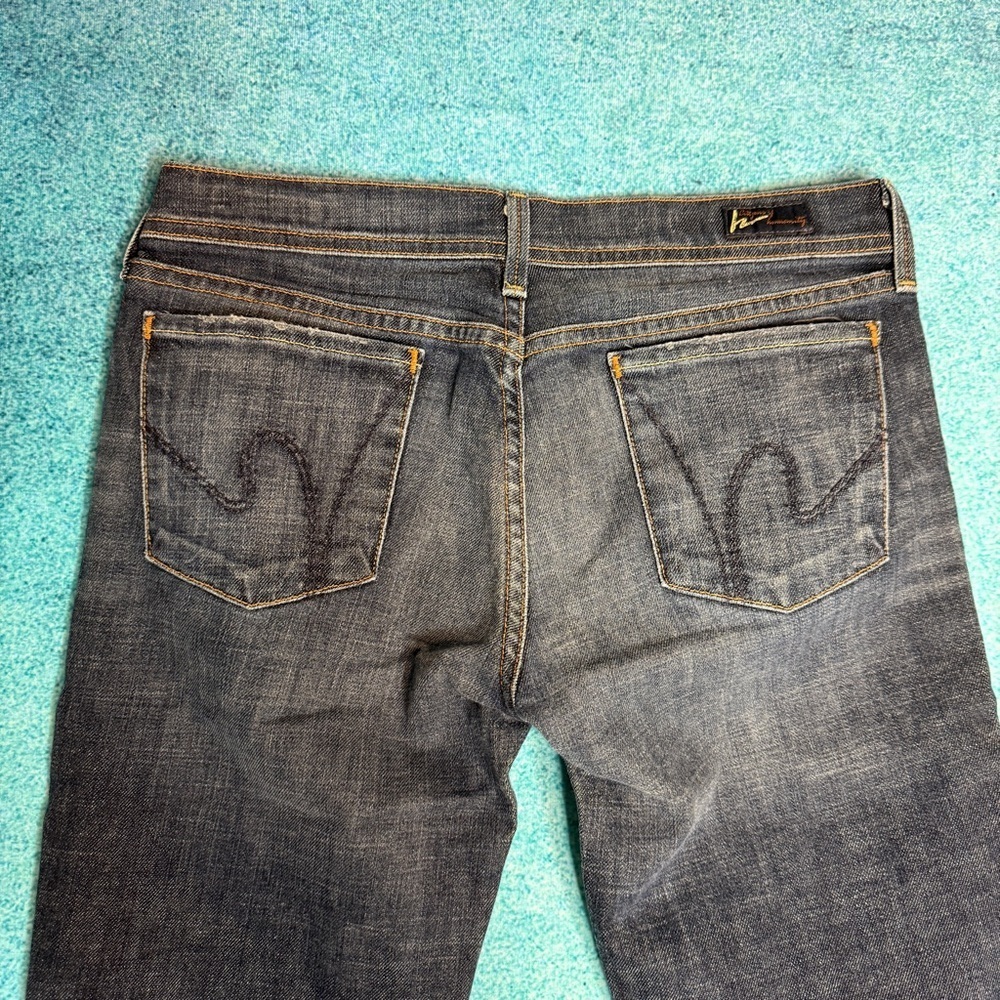 Women's Citizens of Humanity Jeans Sz 29 Low Rise Slim 30x25 Made In USA - Picture 13 of 15